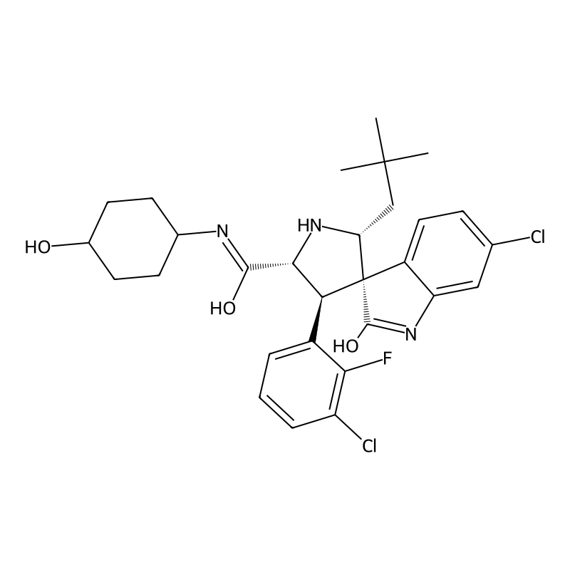 (2'R,3S,4'S,5'R)-6-Chloro-4'-(3-chloro-2-fluorophenyl)-2'-(2,2-dimethylpropyl)-1,2-dihydro-N-(trans-4-hydroxycyclohexyl)-2-oxospiro[3H-indole-3,3'-pyrrolidine]-5'-carboxamide