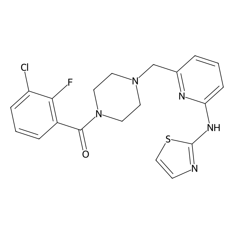(3-Chloro-2-fluorophenyl)(4-((6-(thiazol-2-ylamino...