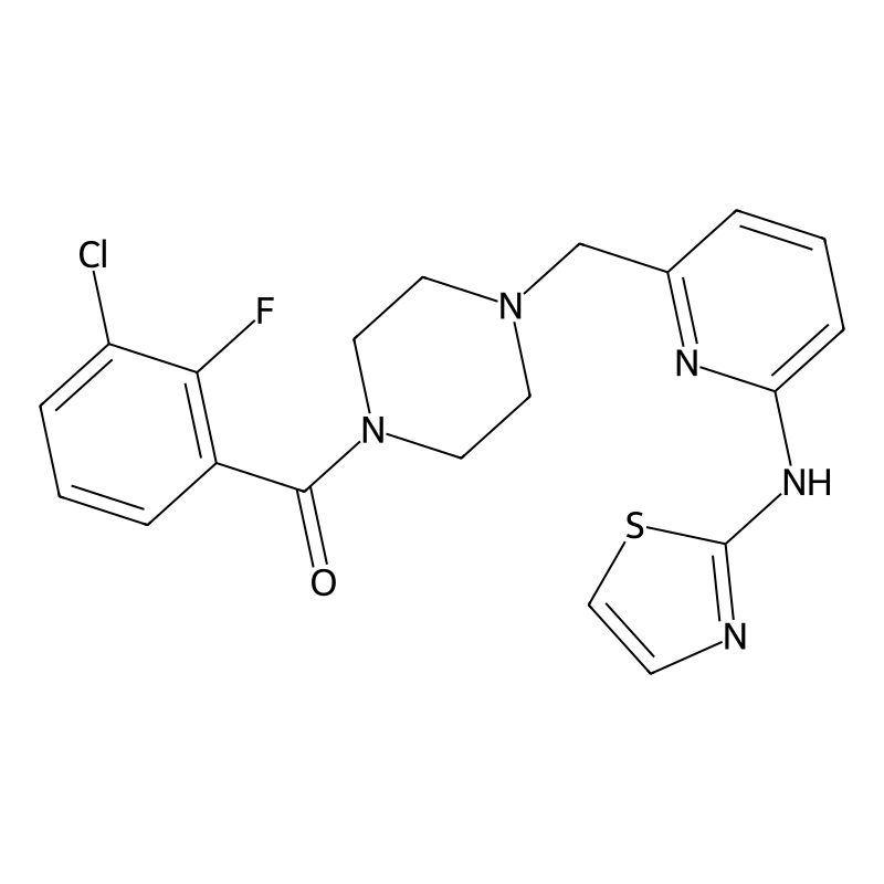 (3-Chloro-2-fluorophenyl)(4-((6-(thiazol-2-ylamino)pyridin-2-yl)methyl)piperazin-1-yl)methanone