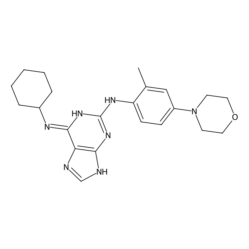 N6-Cyclohexyl-N2-(2-methyl-4-morpholinophenyl)-9H-...
