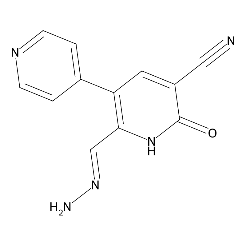 6-[(E)-Hydrazinylidenemethyl]-2-oxo-5-pyridin-4-yl-1H-pyridine-3-carbonitrile