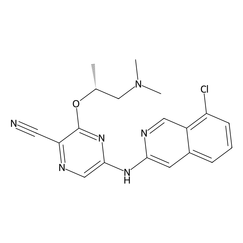 (R)-5-(8-Chloroisoquinolin-3-Ylamino)-3-(1-(Dimethylamino)propan-2-Yloxy)pyrazine-2-Carbonitrile