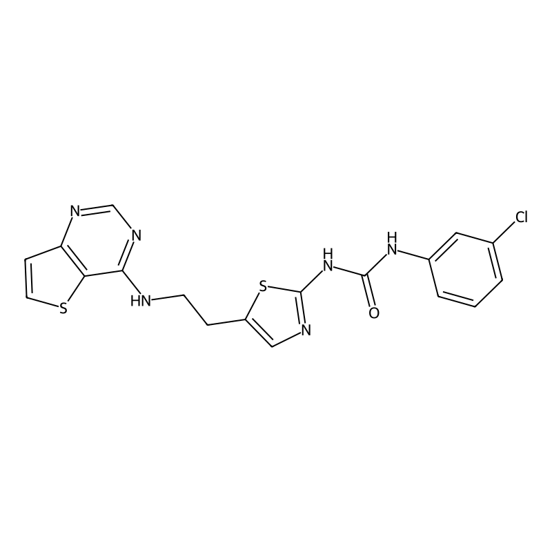 1-(3-Chlorophenyl)-3-{5-[2-(Thieno[3,2-D]pyrimidin-4-Ylamino)ethyl]-1,3-Thiazol-2-Yl}urea