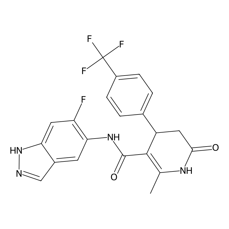N-(6-fluoro-1H-indazol-5-yl)-6-methyl-2-oxo-4-[4-(trifluoromethyl)phenyl]-3,4-dihydro-1H-pyridine-5-carboxamide
