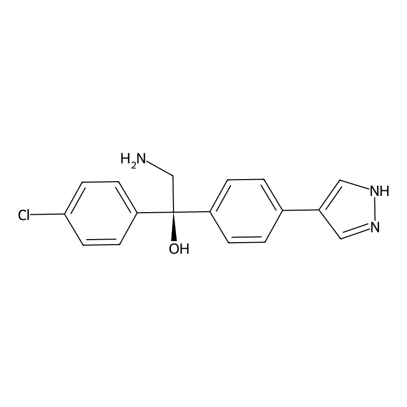 (S)-1-(4-(1H-Pyrazol-4-yl)phenyl)-2-amino-1-(4-chlorophenyl)ethanol