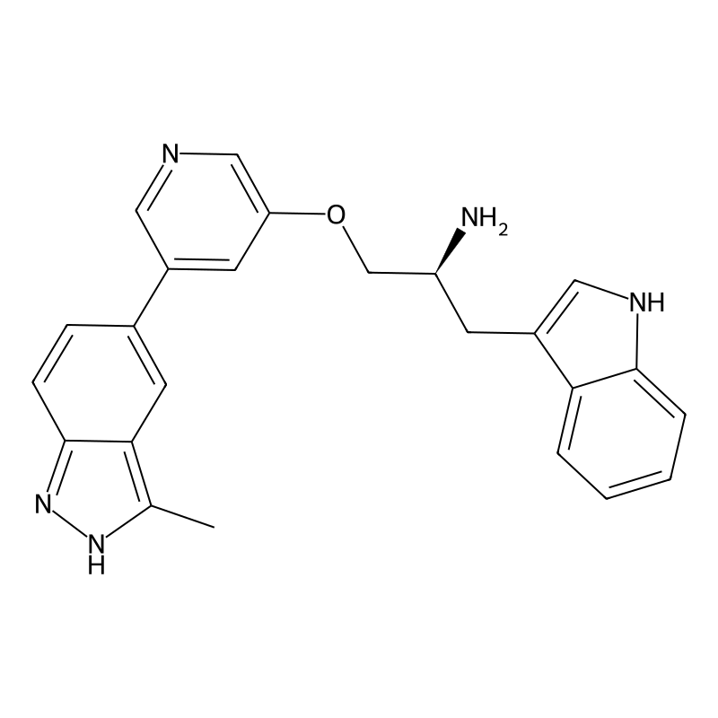 (2s)-1-(1h-Indol-3-Yl)-3-{[5-(3-Methyl-1h-Indazol-5-Yl)pyridin-3-Yl]oxy}propan-2-Amine