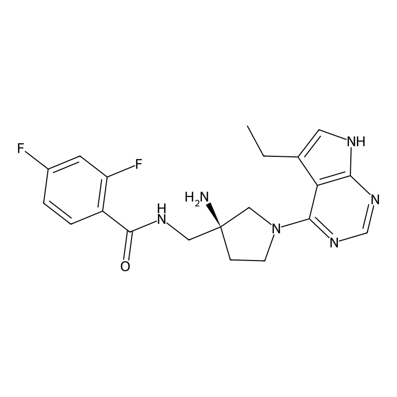 N-{[(3s)-3-Amino-1-(5-Ethyl-7h-Pyrrolo[2,3-D]pyrimidin-4-Yl)pyrrolidin-3-Yl]methyl}-2,4-Difluorobenzamide