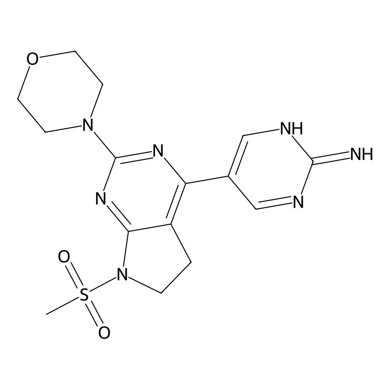 5-(7-(methylsulfonyl)-2-morpholino-6,7-dihydro-5H-pyrrolo[2,3-d]pyrimidin-4-yl)pyrimidin-2-amine