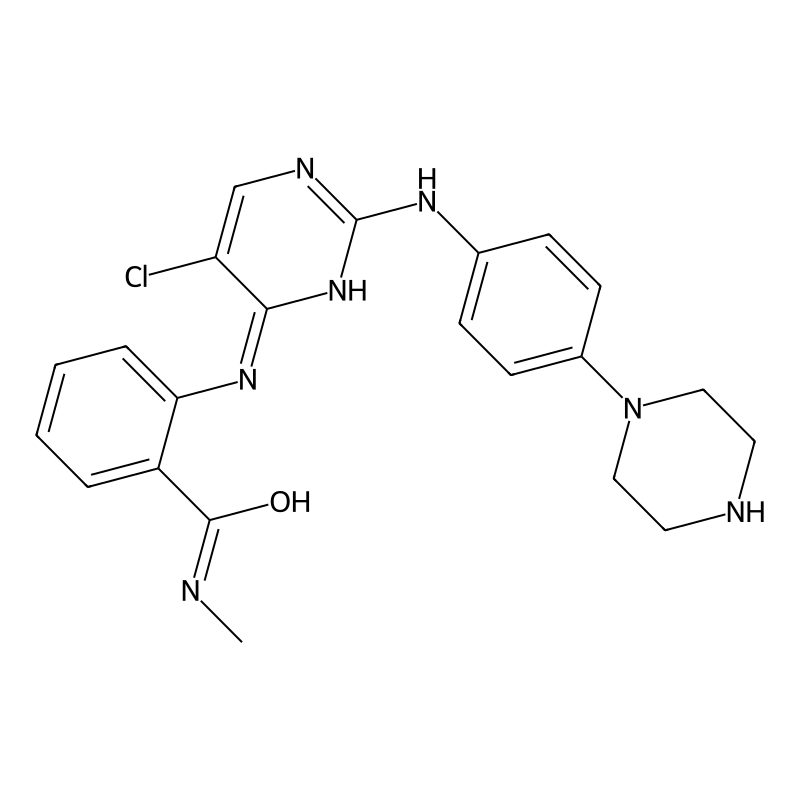 2-((5-chloro-2-((4-(piperazin-1-yl)phenyl)amino)py...