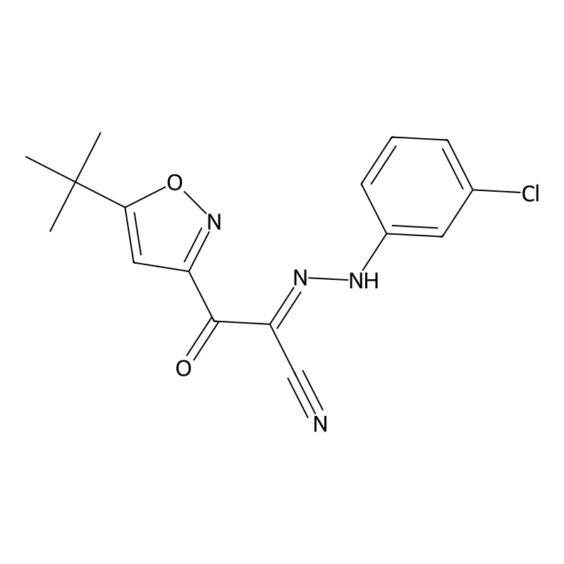 (1E)-2-(5-tert-butyl-1,2-oxazol-3-yl)-N-(3-chloroanilino)-2-oxoethanimidoyl cyanide