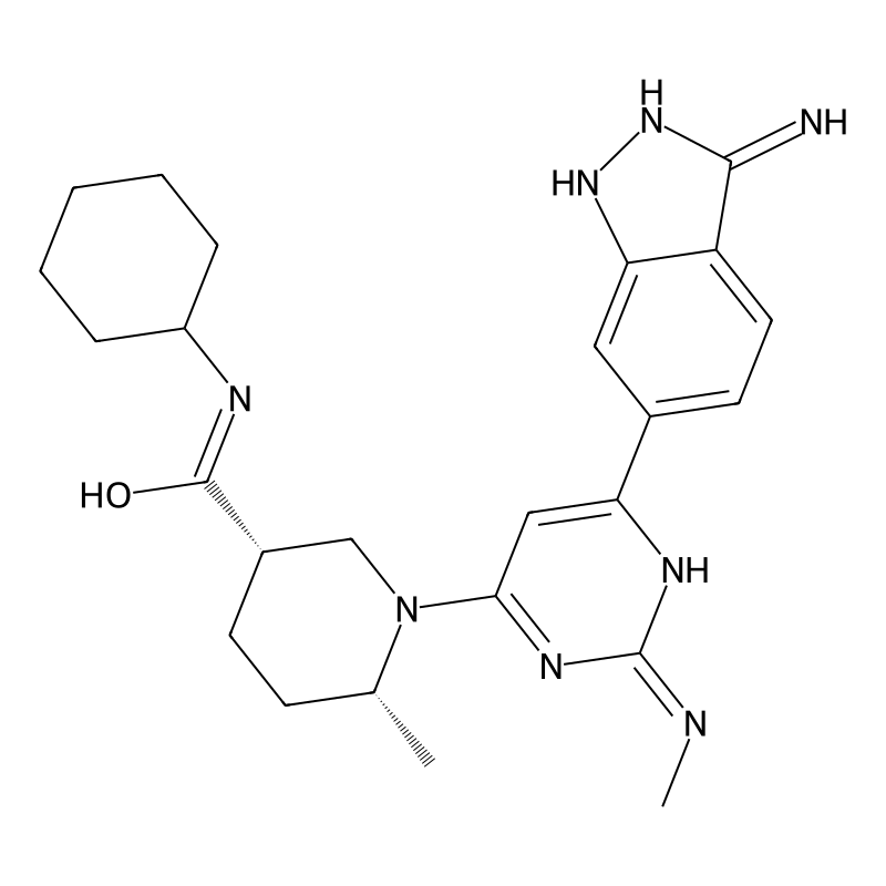 (3S,6R)-1-[6-(3-Amino-1H-indazol-6-yl)-2-(methylamino)-4-pyrimidinyl]-N-cyclohexyl-6-methyl-3-piperidinecarboxamide
