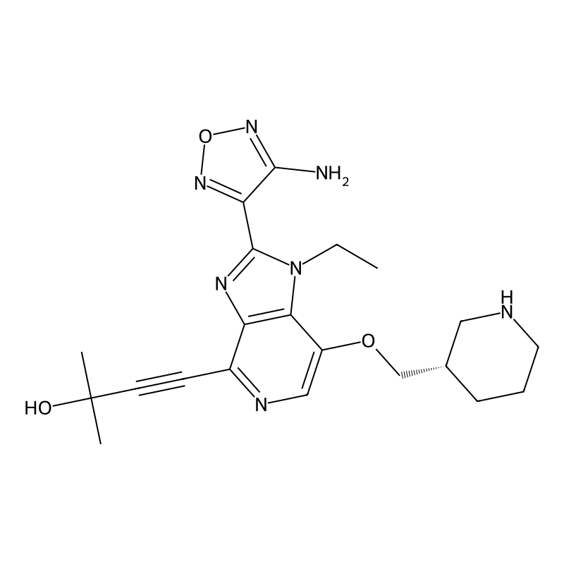 (S)-4-(2-(4-Amino-1,2,5-oxadiazol-3-yl)-1-ethyl-7-(piperidin-3-ylmethoxy)-1H-imidazo[4,5-c]pyridin-4-yl)-2-methylbut-3-yn-2-ol