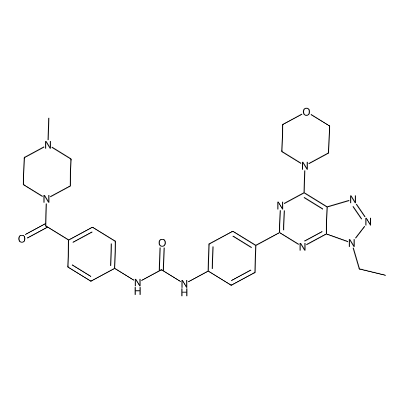 1-(4-(3-ethyl-7-morpholino-3H-[1,2,3]triazolo[4,5-d]pyrimidin-5-yl)phenyl)-3-(4-(4-methylpiperazine-1-carbonyl)phenyl)urea