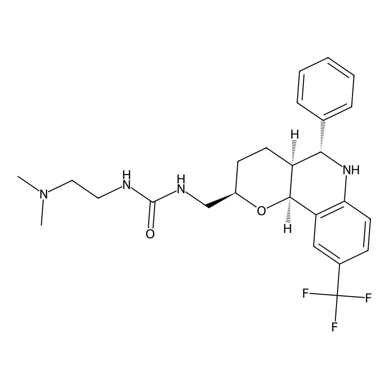1-(2-(dimethylamino)ethyl)-3-(((2R,4aS,5R,10bS)-5-phenyl-9-(trifluoromethyl)-3,4,4a,5,6,10b-hexahydro-2H-pyrano[3,2-c]quinolin-2-yl)methyl)urea