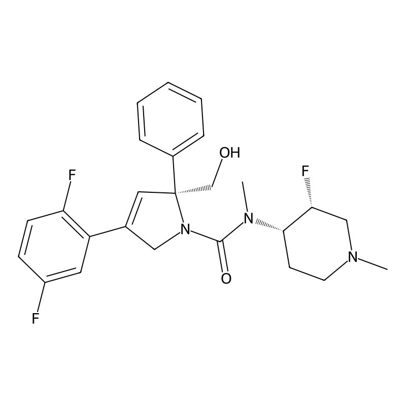 (2S)-4-(2,5-difluorophenyl)-N-[(3R,4S)-3-fluoro-1-methylpiperidin-4-yl]-2-(hydroxymethyl)-N-methyl-2-phenyl-2,5-dihydro-1H-pyrrole-1-carboxamide