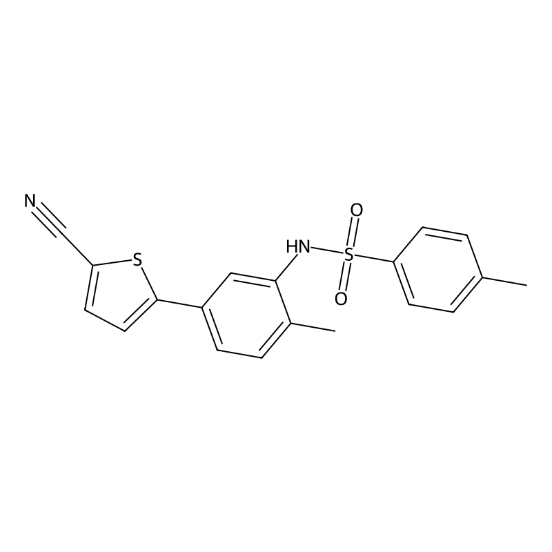 N-(5-(5-Cyanothiophen-2-yl)-2-methylphenyl)-4-methylbenzenesulfonamide