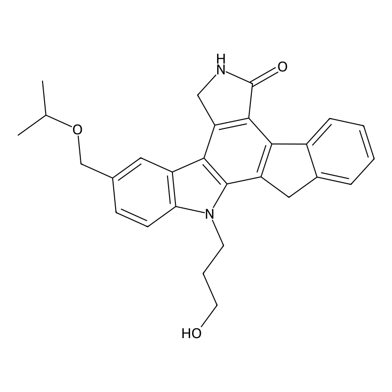 3-(5,6,7,13-Tetrahydro-9-((1-methylethoxy)methyl)-5-oxo-12h-indeno(2,1-a)pyrrolo(3,4-c)carbazol-12-yl)propanol