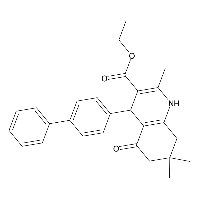Ethyl 2,7,7-trimethyl-5-oxo-4-(4-phenylphenyl)-1,4,6,8-tetrahydroquinoline-3-carboxylate