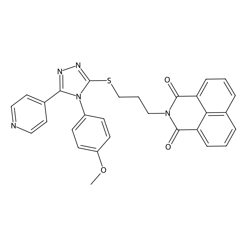 2-[3-[[4-(4-Methoxyphenyl)-5-pyridin-4-yl-1,2,4-tr...
