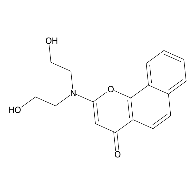 2-[Bis(2-hydroxyethyl)amino]benzo[h]chromen-4-one