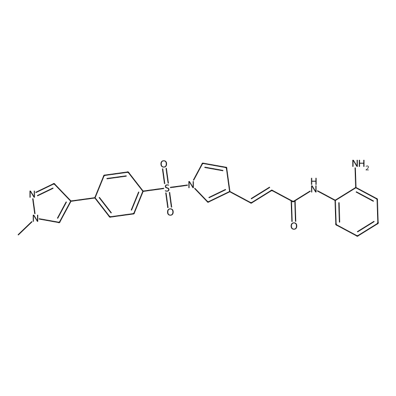 (E)-N-(2-aminophenyl)-3-(1-((4-(1-methyl-1H-pyrazol-4-yl)phenyl)sulfonyl)-1H-pyrrol-3-yl)acrylamide