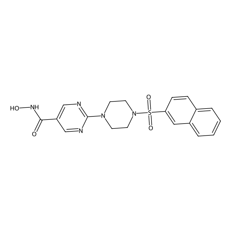 N-hydroxy-2-(4-(naphthalen-2-ylsulfonyl)piperazin-1-yl)pyrimidine-5-carboxamide