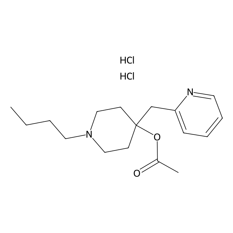 4-Piperidinol, 1-butyl-4-(2-pyridyl)methyl-, acetate, dihydrochloride