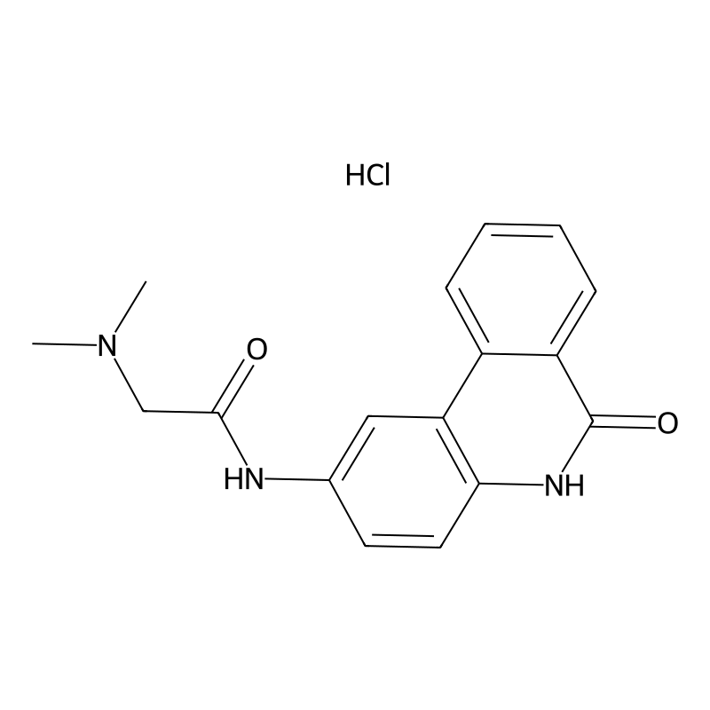2-(Dimethylamino)-N-(6-oxo-5,6-dihydrophenanthridin-2-yl)acetamide hydrochloride