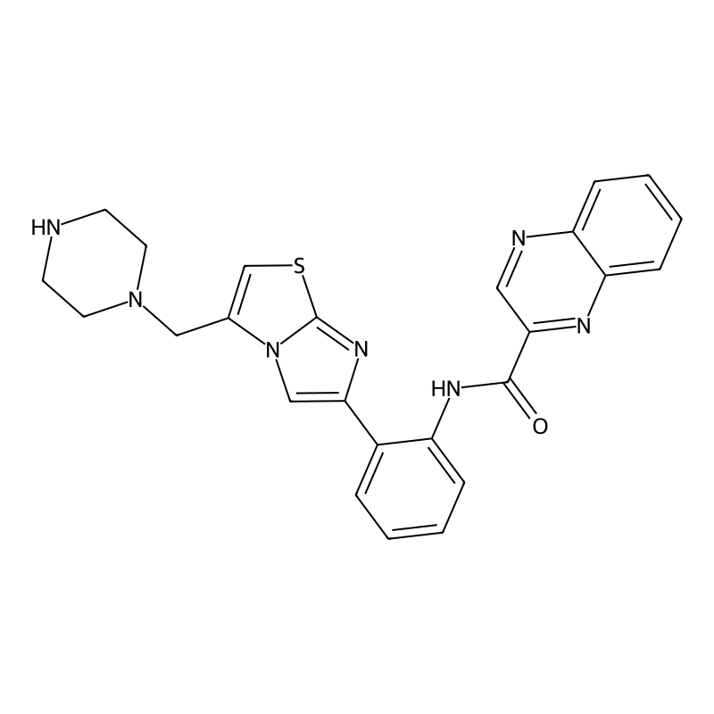 N-(2-(3-(piperazin-1-ylmethyl)imidazo[2,1-b]thiazol-6-yl)phenyl)quinoxaline-2-carboxamide