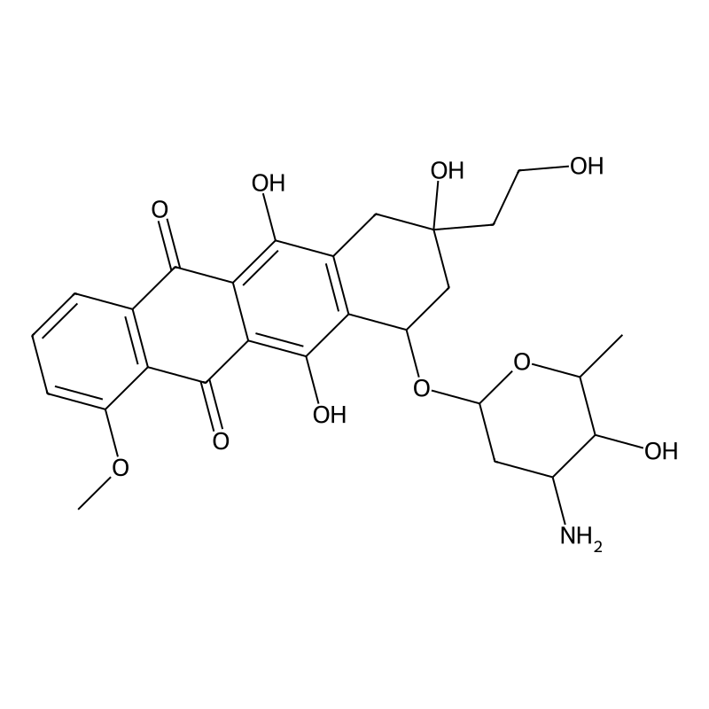 7-(4-amino-5-hydroxy-6-methyloxan-2-yl)oxy-6,9,11-trihydroxy-9-(2-hydroxyethyl)-4-methoxy-8,10-dihydro-7H-tetracene-5,12-dione