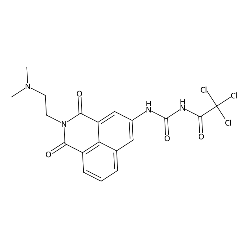 2,2,2-trichloro-N-((2-(2-(dimethylamino)ethyl)-1,3-dioxo-2,3-dihydro-1H-benzo[de]isoquinolin-5-yl)carbamoyl)acetamide