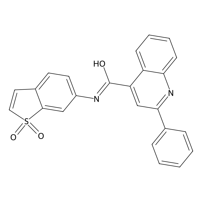 2-Phenyl-quinoline-4-carboxylic acid (1,1-dioxo-1H-1lambda6-benzo[b]thiophen-6-yl)-amide