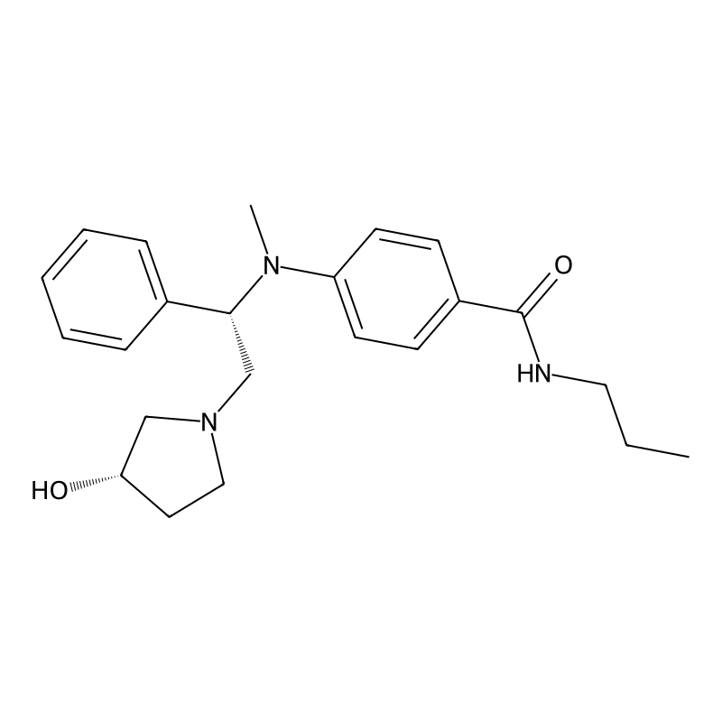 4-(((S)-2-((S)-3-Hydroxypyrrolidin-1-yl)-1-phenylethyl)(methyl)amino)-N-propylbenzamide