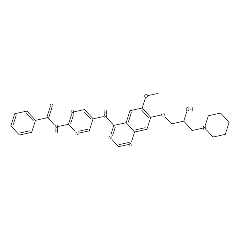 Benzamide, N-[5-[[7-[(2S)-2-hydroxy-3-(1-piperidinyl)propoxy]-6-methoxy-4-quinazolinyl]amino]-2-pyrimidinyl]-