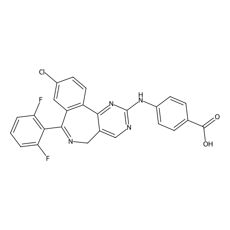 4-[[9-Chloro-7-(2,6-difluorophenyl)-5H-pyrimido[5,4-d][2]benzazepin-2-yl]amino]benzoic acid