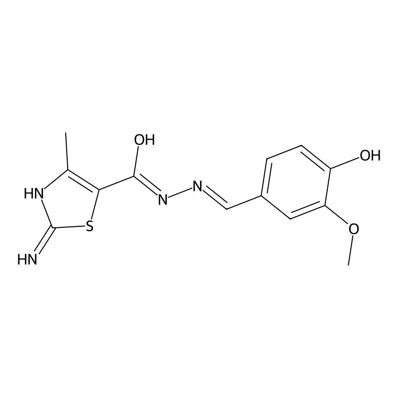 5-Thiazolecarboxylic acid, 2-amino-4-methyl-, 2-[(4-hydroxy-3-methoxyphenyl)methylene]hydrazide