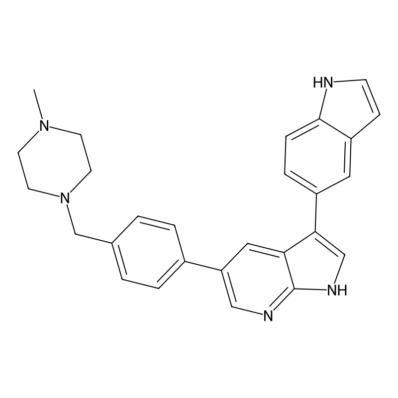 3-(1H-indol-5-yl)-5-(4-((4-methylpiperazin-1-yl)methyl)phenyl)-1H-pyrrolo[2,3-b]pyridine