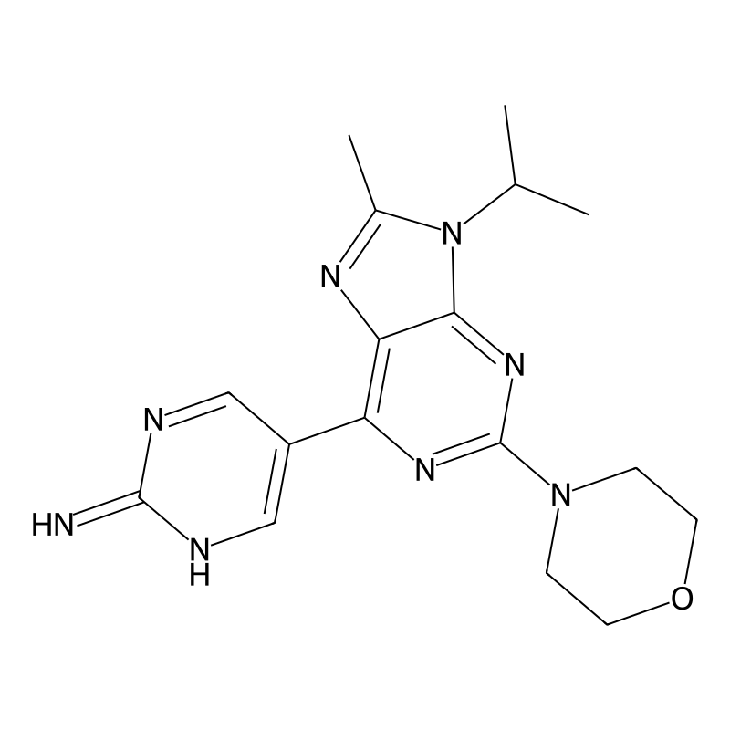 5-(9-Isopropyl-8-methyl-2-morpholino-9H-purin-6-yl)pyrimidin-2-amine