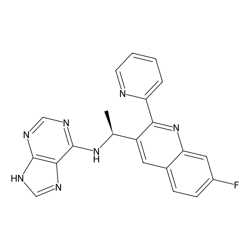 (S)-N-(1-(7-fluoro-2-(pyridin-2-yl)quinolin-3-yl)ethyl)-9H-purin-6-amine
