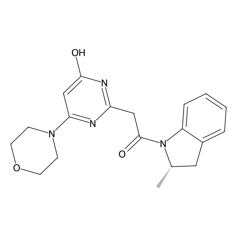 (S)-2-(2-(2-Methylindolin-1-yl)-2-oxoethyl)-6-morp...