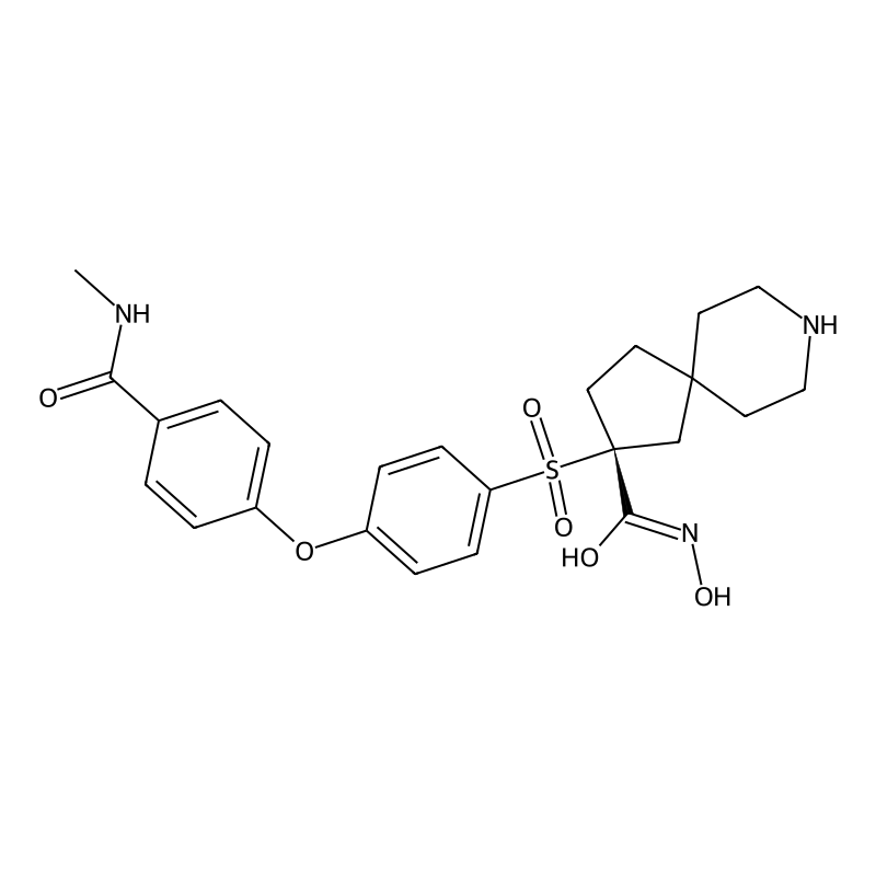 N-Methyl-4-[4-[[3'-(hydroxycarbamoyl)spiro[piperidine-4,1'-cyclopentane]-3'-yl]sulfonyl]phenoxy]benzamide