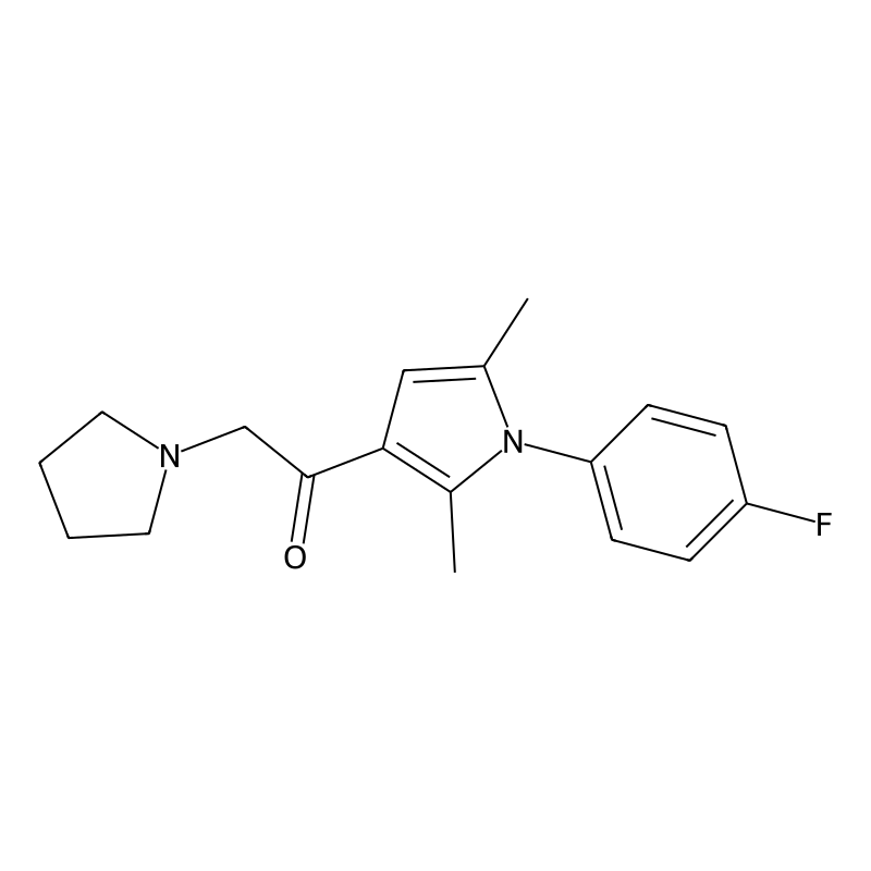 1-[1-(4-fluorophenyl)-2,5-dimethyl-1H-pyrrol-3-yl]-2-(pyrrolidin-1-yl)ethan-1-one