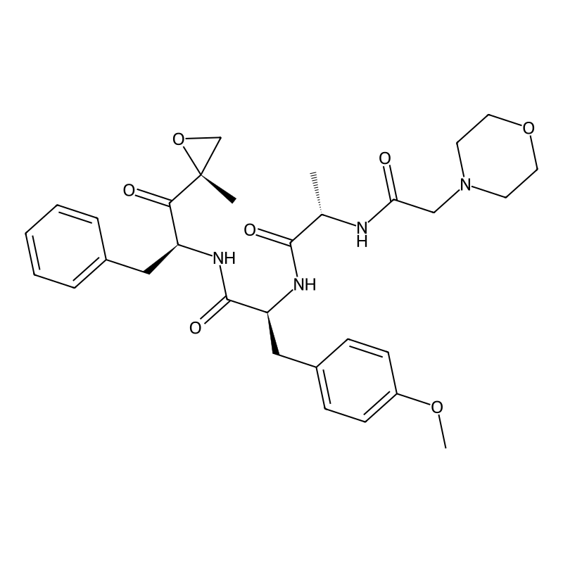 (S)-3-(4-methoxyphenyl)-N-((S)-1-((R)-2-methyloxiran-2-yl)-1-oxo-3-phenylpropan-2-yl)-2-((S)-2-(2-morpholinoacetamido)propanamido)propanamide