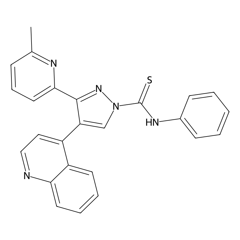 3-(6-methylpyridin-2-yl)-N-phenyl-4-(quinolin-4-yl)-1H-pyrazole-1-carbothioamide