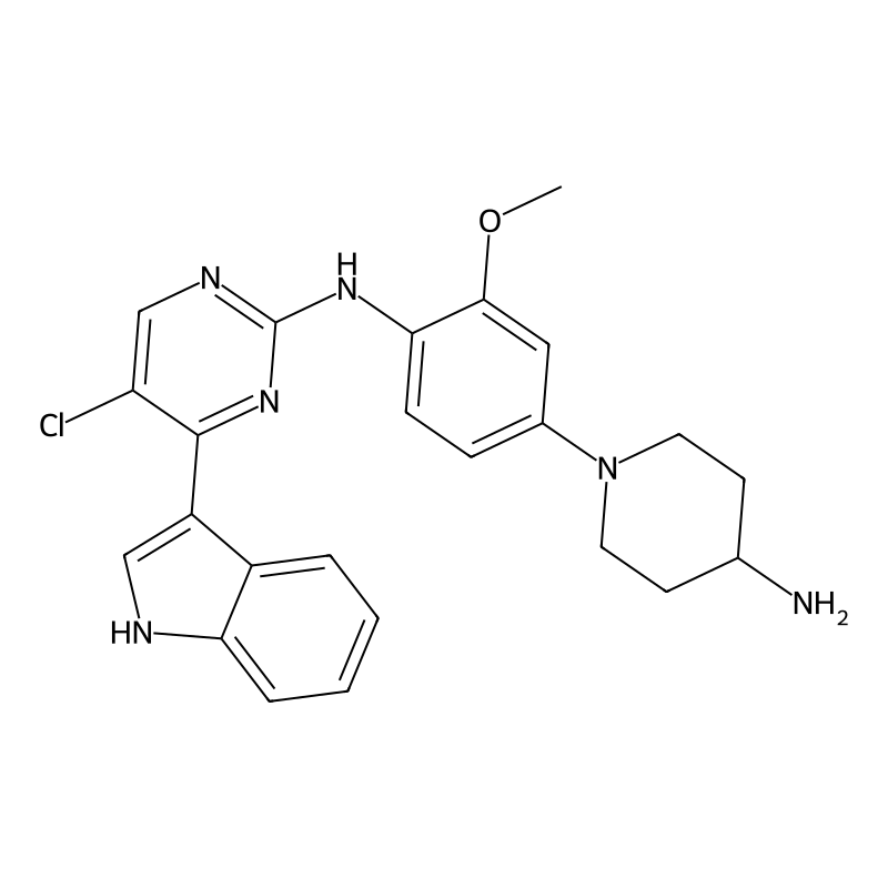 N-(4-(4-Aminopiperidin-1-yl)-2-methoxyphenyl)-5-chloro-4-(1H-indol-3-yl)pyrimidin-2-amine