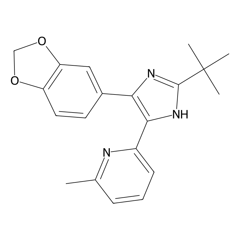 2-(4-(benzo[d][1,3]dioxol-5-yl)-2-tert-butyl-1H-imidazol-5-yl)-6-methylpyridine