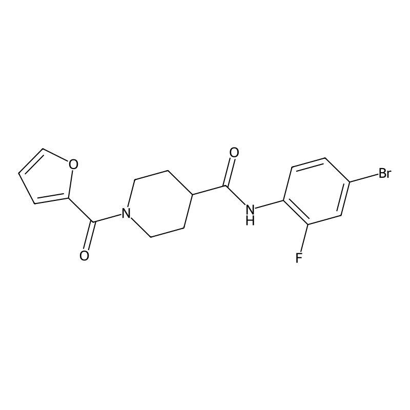 N-(4-bromo-2-fluorophenyl)-1-(furan-2-carbonyl)pip...
