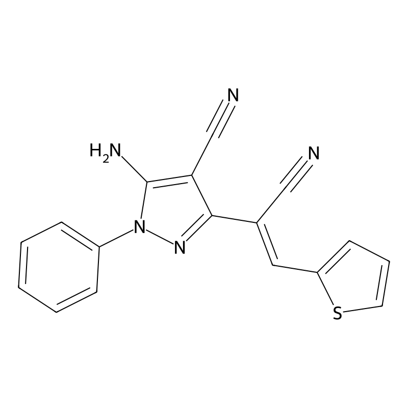 5-amino-3-[1-cyano-2-(2-thienyl)vinyl]-1-phenyl-1H...