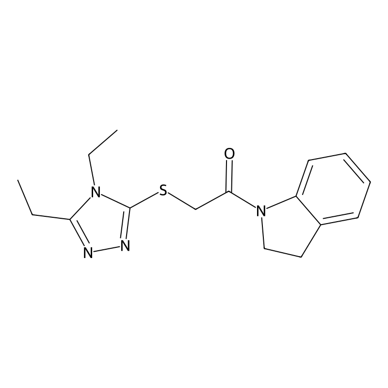 2-[(4,5-diethyl-4H-1,2,4-triazol-3-yl)sulfanyl]-1-...