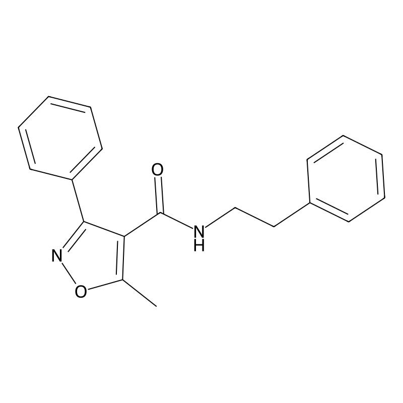 5-methyl-3-phenyl-N-(2-phenylethyl)-1,2-oxazole-4-...